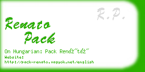 renato pack business card